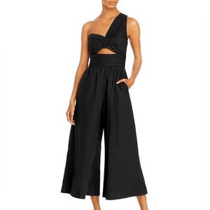 ALC Athelia One Shoulder Black Jumpsuit Size 6